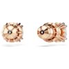Pendientes de botón Stilla, corte redondo, blancos, chapados en oro rosa Pendientes de botón Stilla, corte redondo, blancos, chapados en oro rosa
