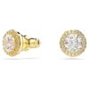 Pendientes de botón «Una Angelic» de corte redondo, tono dorado, chapados en tono dorado Pendientes de botón «Una Angelic» de corte redondo, tono dorado, chapados en tono dorado