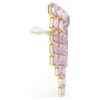 Pendientes de clip Millenia con corte octogonal, estilo candelabro, morados, chapados en tono dorado Pendientes de clip Millenia con corte octogonal, estilo candelabro, morados, chapados en tono dorado