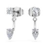 Pendientes «Galaxy» con diamantes cultivados en laboratorio, 0,82 quilates en total, formas variadas, plata de ley Pendientes «Galaxy» con diamantes cultivados en laboratorio, 0,82 quilates en total, formas variadas, plata de ley