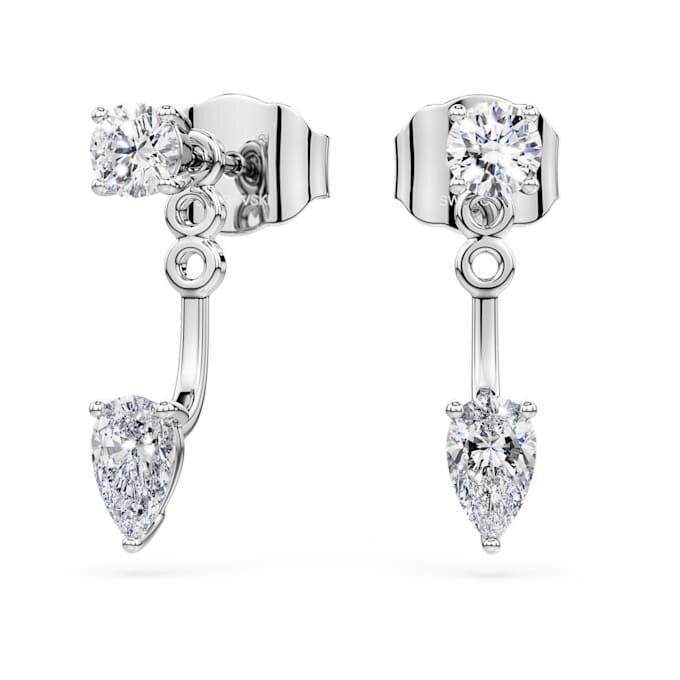Pendientes «Galaxy» con diamantes cultivados en laboratorio, 0,82 quilates en total, formas variadas, plata de ley Pendientes «Galaxy» con diamantes cultivados en laboratorio, 0,82 quilates en total, formas variadas, plata de ley