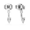 Pendientes «Galaxy» con diamantes cultivados en laboratorio, 0,82 quilates en total, formas variadas, plata de ley Pendientes «Galaxy» con diamantes cultivados en laboratorio, 0,82 quilates en total, formas variadas, plata de ley