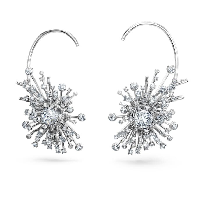 Pendientes Galaxy con diamantes cultivados en laboratorio, 14,67 ct en total, formas variadas, oro blanco de 18 quilates Pendientes Galaxy con diamantes cultivados en laboratorio, 14,67 ct en total, formas variadas, oro blanco de 18 quilates