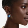 Pendientes Gema «Jackets» azules, chapados en tono dorado Pendientes Gema «Jackets» azules, chapados en tono dorado