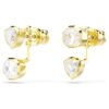 Pendientes «Imber» con diseño asimétrico, cortes mixtos, blancos y chapados en tono dorado Pendientes «Imber» con diseño asimétrico, cortes mixtos, blancos y chapados en tono dorado