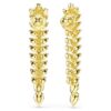 Pendientes largos Idyllia con cortes variados, blancos, chapados en tono dorado Pendientes largos Idyllia con cortes variados, blancos, chapados en tono dorado