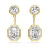 Pendientes «Octagon Jackets» con diamantes cultivados en laboratorio, 7,70 ct en total, formas variadas, oro amarillo de 18 quilates Pendientes «Octagon Jackets» con diamantes cultivados en laboratorio, 7,70 ct en total, formas variadas, oro amarillo de 18 quilates