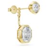 Pendientes «Octagon Jackets» con diamantes cultivados en laboratorio, 7,70 ct en total, formas variadas, oro amarillo de 18 quilates Pendientes «Octagon Jackets» con diamantes cultivados en laboratorio, 7,70 ct en total, formas variadas, oro amarillo de 18 quilates