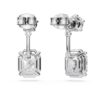 Pendientes octogonales con diamantes cultivados en laboratorio, 9,65 ct en total, formas variadas, oro blanco de 18 quilates Pendientes octogonales con diamantes cultivados en laboratorio, 9,65 ct en total, formas variadas, oro blanco de 18 quilates