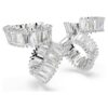 Pendientes tipo «ear cuff» de Ariana Grande X Swarovski con corte baguette, blancos y chapados en rodio Pendientes tipo «ear cuff» de Ariana Grande X Swarovski con corte baguette, blancos y chapados en rodio