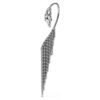 Pendientes tipo «ear cuff» de la Colección Viena: Cisne, blancos, chapados en rutenio Pendientes tipo «ear cuff» de la Colección Viena: Cisne, blancos, chapados en rutenio