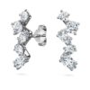 Pendientes tipo «ear cuff» Galaxy con diamantes cultivados en laboratorio, 1,25 quilates en total, formas variadas, oro blanco de 14 quilates Pendientes tipo «ear cuff» Galaxy con diamantes cultivados en laboratorio, 1,25 quilates en total, formas variadas, oro blanco de 14 quilates