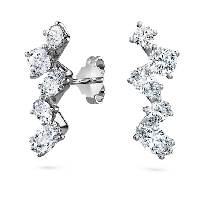 Pendientes tipo «ear cuff» Galaxy con diamantes cultivados en laboratorio, 1,25 quilates en total, formas variadas, oro blanco de 14 quilates Pendientes tipo «ear cuff» Galaxy con diamantes cultivados en laboratorio, 1,25 quilates en total, formas variadas, oro blanco de 14 quilates