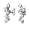 Pendientes tipo «ear cuff» Galaxy con diamantes cultivados en laboratorio, 1,25 quilates en total, formas variadas, oro blanco de 14 quilates Pendientes tipo «ear cuff» Galaxy con diamantes cultivados en laboratorio, 1,25 quilates en total, formas variadas, oro blanco de 14 quilates
