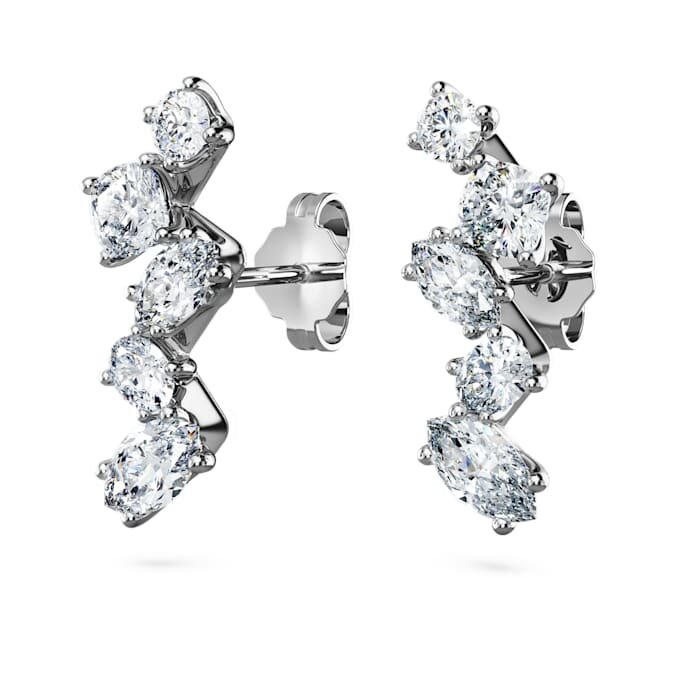 Pendientes tipo «ear cuff» Galaxy con diamantes cultivados en laboratorio, 1,25 quilates en total, formas variadas, oro blanco de 14 quilates Pendientes tipo «ear cuff» Galaxy con diamantes cultivados en laboratorio, 1,25 quilates en total, formas variadas, oro blanco de 14 quilates