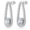Pendientes tipo «tenis» octogonales con diamantes cultivados en laboratorio, 7,95 ct en total, formas variadas, oro blanco de 18 quilates Pendientes tipo «tenis» octogonales con diamantes cultivados en laboratorio, 7,95 ct en total, formas variadas, oro blanco de 18 quilates