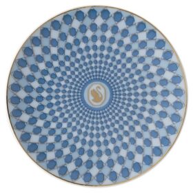 Plato de porcelana Signum, pequeño, azul