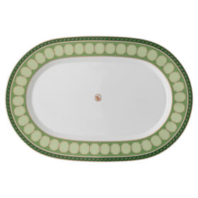 Plato grande de porcelana Signum, verde