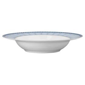 Plato hondo Signum de porcelana, azul