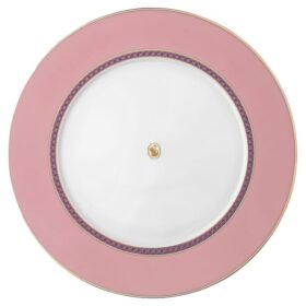 Plato llano Signum de porcelana, rosa