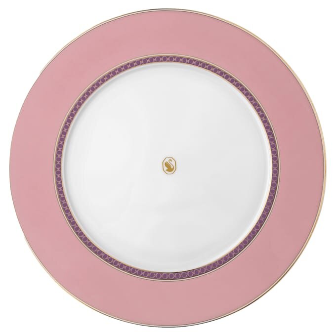 Plato llano Signum de porcelana, rosa Plato llano Signum de porcelana, rosa