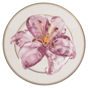 Plato para pan Idyllia de porcelana, con motivo de cristal, lirio, morado Plato para pan Idyllia de porcelana, con motivo de cristal, lirio, morado