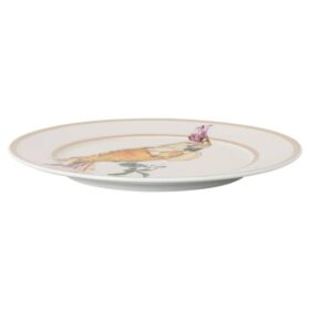 Plato para pan Idyllia de porcelana, motivo «Crystal Print», cacatúa, multicolor