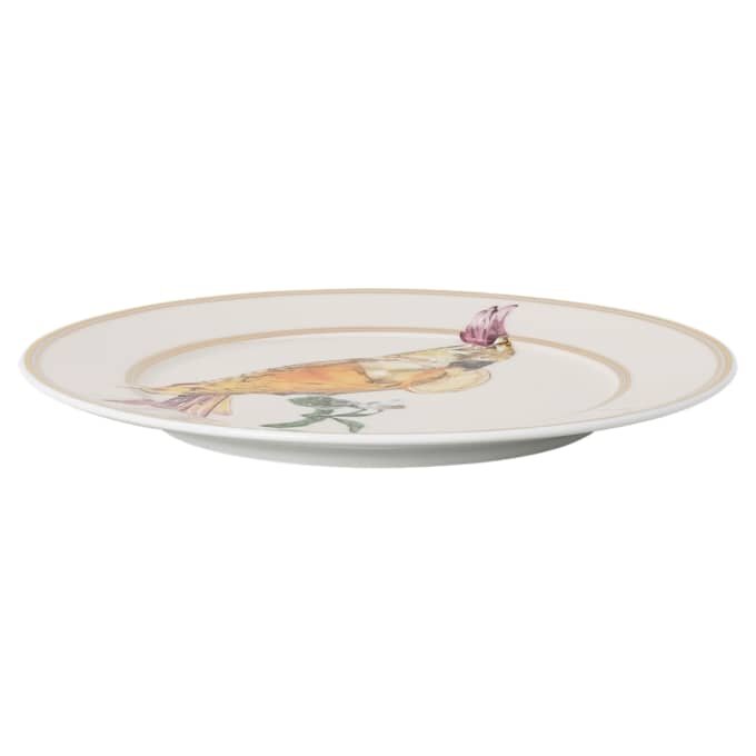 Plato para pan Idyllia de porcelana, motivo «Crystal Print», cacatúa, multicolor Plato para pan Idyllia de porcelana, motivo «Crystal Print», cacatúa, multicolor
