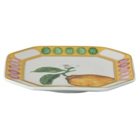 Porcelana Idyllia Vide Poche, motivo Crystal Print, limón, amarillo