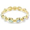 Pulsera Gema con cortes variados, multicolor, chapada en tono dorado Pulsera Gema con cortes variados, multicolor, chapada en tono dorado