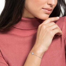 Pulsera mágica «Ángel», azul, chapada en rodio Pulsera mágica «Ángel», azul, chapada en rodio