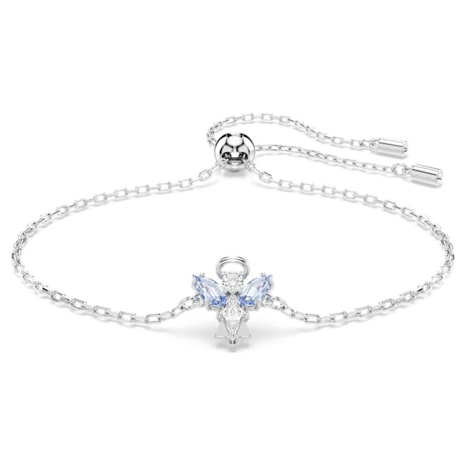 Pulsera mágica «Ángel», azul, chapada en rodio Pulsera mágica «Ángel», azul, chapada en rodio