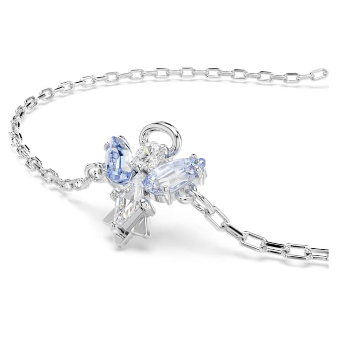 Pulsera mágica «Ángel», azul, chapada en rodio Pulsera mágica «Ángel», azul, chapada en rodio