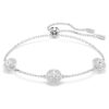 Pulseras Angelic con motivos de doble cara y corte redondo, blanca, chapada en rodio Pulseras Angelic con motivos de doble cara y corte redondo, blanca, chapada en rodio