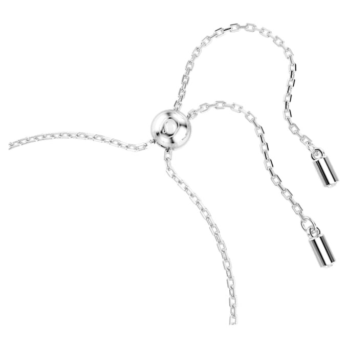 Pulseras Angelic con motivos de doble cara y corte redondo, blanca, chapada en rodio Pulseras Angelic con motivos de doble cara y corte redondo, blanca, chapada en rodio