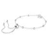 Pulseras Angelic, corte redondo, blanca, chapada en rodio Pulseras Angelic, corte redondo, blanca, chapada en rodio