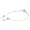 Pulseras Ariana Grande x Swarovski con cortes variados, flor, multicolor, chapada en rodio