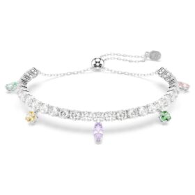 Pulseras Ariana Grande X Swarovski con cortes variados, multicolor, chapada en rodio Pulseras Ariana Grande X Swarovski con cortes variados, multicolor, chapada en rodio