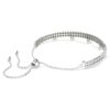 Pulseras Ariana Grande x Swarovski con perlas de cristal, talla redonda, blanco, chapada en rodio Pulseras Ariana Grande x Swarovski con perlas de cristal, talla redonda, blanco, chapada en rodio