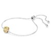 Pulseras con piedra natal de corte cuadrado, noviembre, amarillo, chapada en rodio Pulseras con piedra natal de corte cuadrado, noviembre, amarillo, chapada en rodio