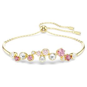 Pulseras Constella con cortes variados, multicolor, chapada en tono dorado Pulseras Constella con cortes variados, multicolor, chapada en tono dorado