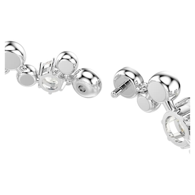 Pulseras Constella con cristales de cortes variados, blanca, chapada en rodio Pulseras Constella con cristales de cortes variados, blanca, chapada en rodio