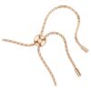 Pulseras Constella con perla de cristal, corte redondo, blanca, chapada en tono oro rosa
