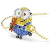 Pulseras de los Minions «Bob» con pavé, multicolor, chapada en tono dorado
