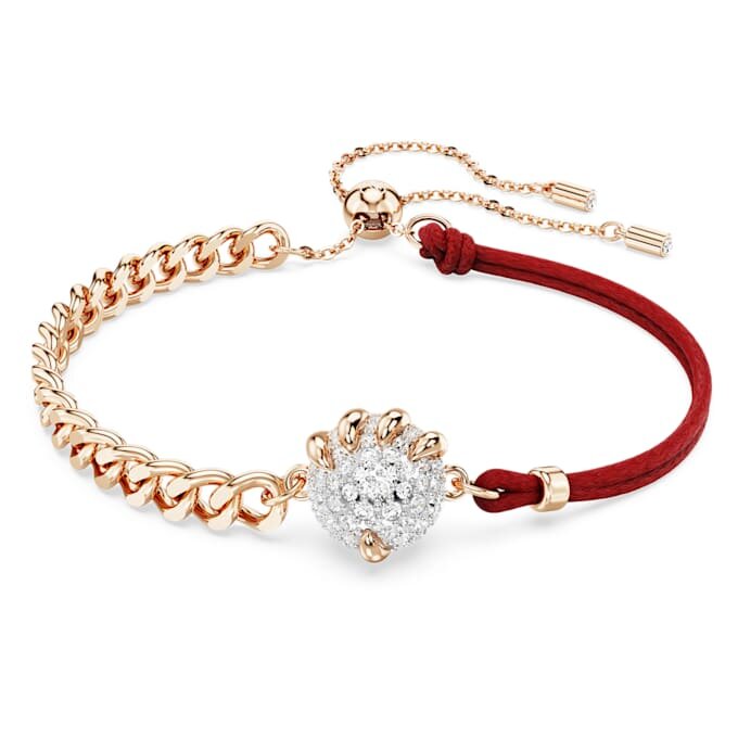 Pulseras «Dragón y Fénix» «Garra de dragón», rojo, acabado en metales mixtos Pulseras «Dragón y Fénix» «Garra de dragón», rojo, acabado en metales mixtos