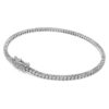 Pulseras «Eternity Tennis» con diamantes cultivados en laboratorio, 1,5 ct en total, forma redonda, oro blanco de 14K Pulseras «Eternity Tennis» con diamantes cultivados en laboratorio, 1,5 ct en total, forma redonda, oro blanco de 14K