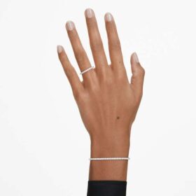 Pulseras «Eternity Tennis» con diamantes cultivados en laboratorio, 3 ct en total, forma redonda, oro blanco de 14K Pulseras «Eternity Tennis» con diamantes cultivados en laboratorio, 3 ct en total, forma redonda, oro blanco de 14K