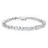 Pulseras Galaxy Tennis con diamantes cultivados en laboratorio, 5 ct en total, formas variadas, oro blanco de 14K Pulseras Galaxy Tennis con diamantes cultivados en laboratorio, 5 ct en total, formas variadas, oro blanco de 14K