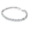 Pulseras Galaxy Tennis con diamantes cultivados en laboratorio, 5 ct en total, formas variadas, oro blanco de 14K Pulseras Galaxy Tennis con diamantes cultivados en laboratorio, 5 ct en total, formas variadas, oro blanco de 14K