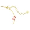 Pulseras Gema con cortes mixtos, cristales colgantes, multicolor, chapada en tono dorado